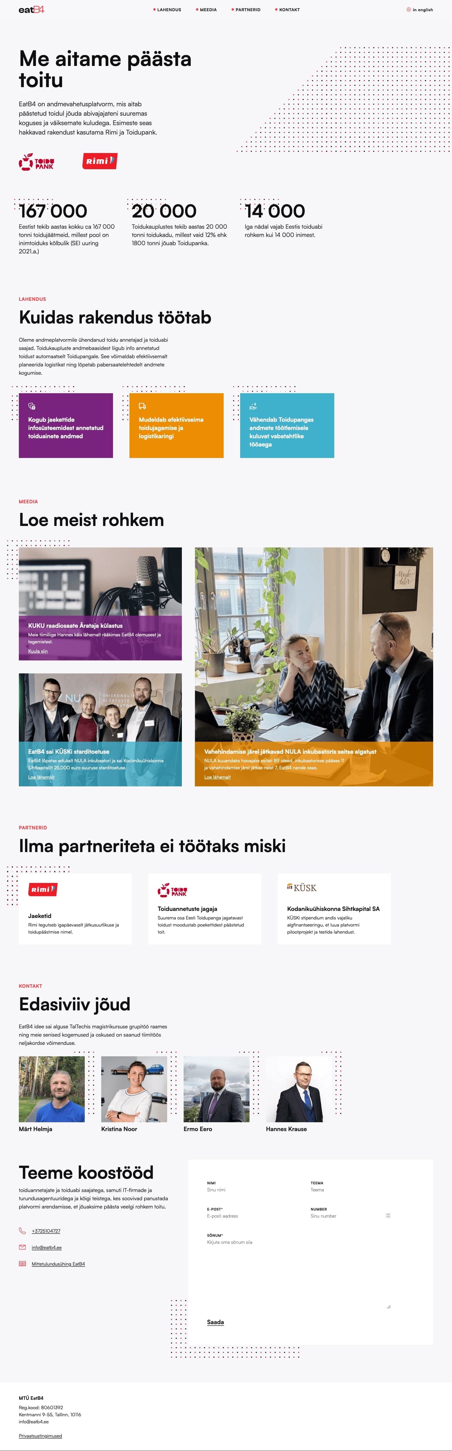 Case Study 3: EatB4 Website